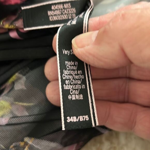 Victorias Secret Black Floral Bustier - Picture 9 of 9